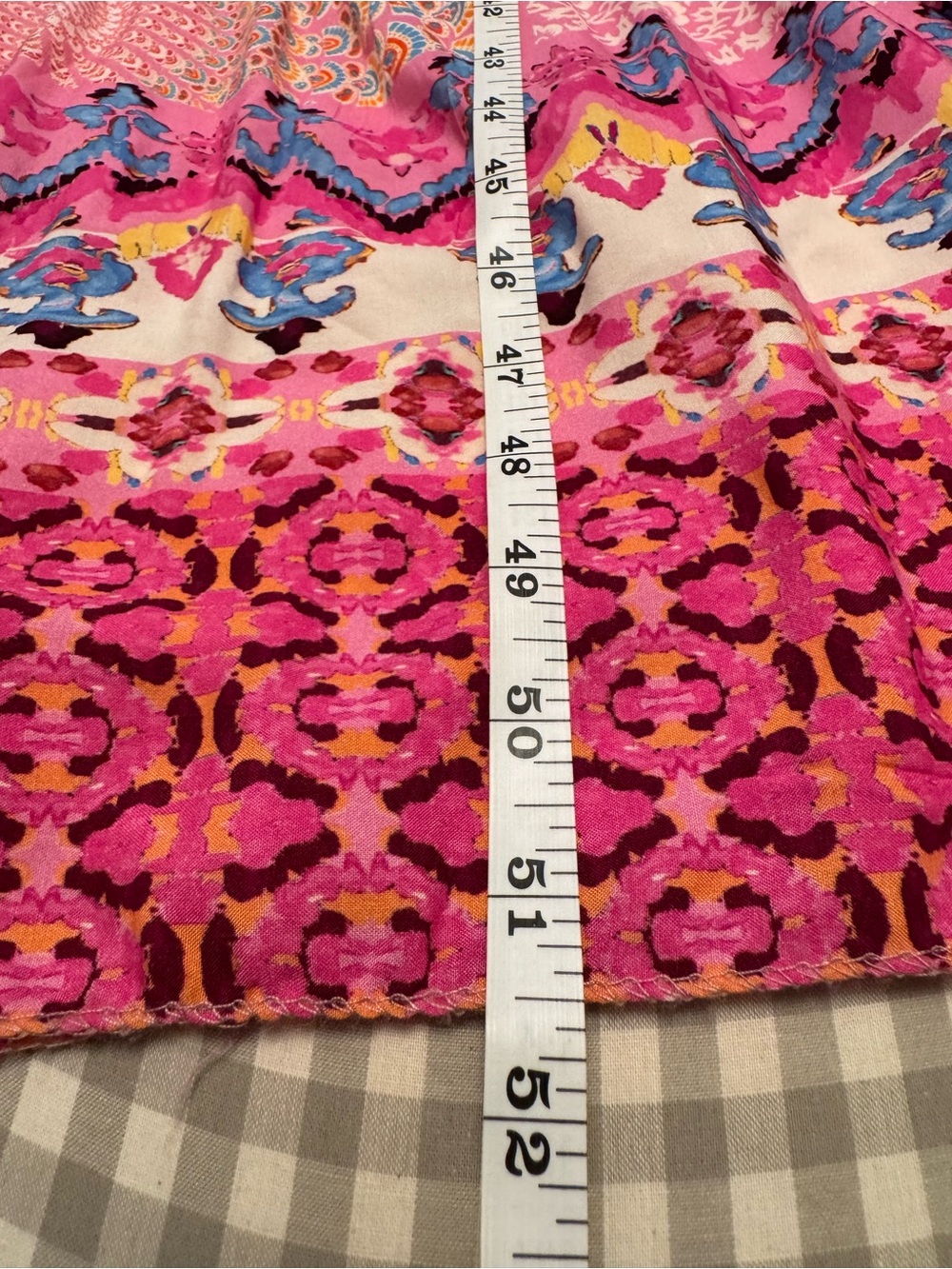 Pink Bohemian Maxi Dress with Mosaic Print  L-XL - Picture 6 of 6